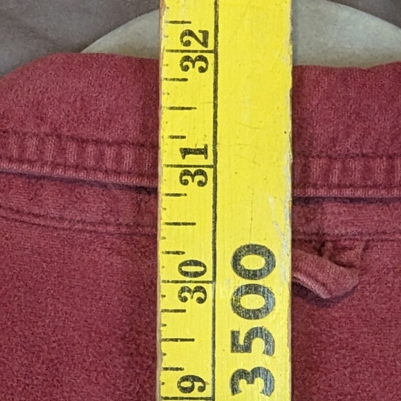 M. Fine & Sons medium button down shirt in soft red/mauve - Picture 12 of 12